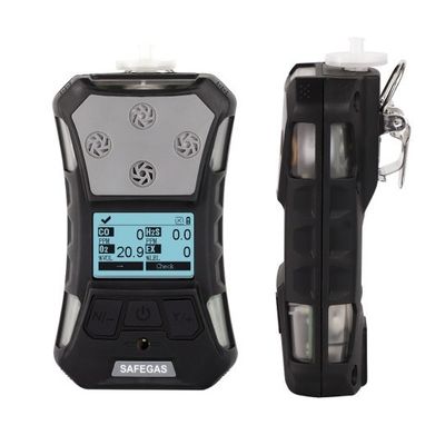 Portable 6 In 1 Multi Gas Detector for CH4 CO CO2 H2S NO2 O2 Long Standby Time