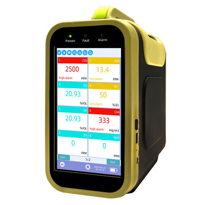 Portable Multi Gas Detector with 14 Gas Detection, 5200mAh Battery, and Modular Design for Industrial Safety