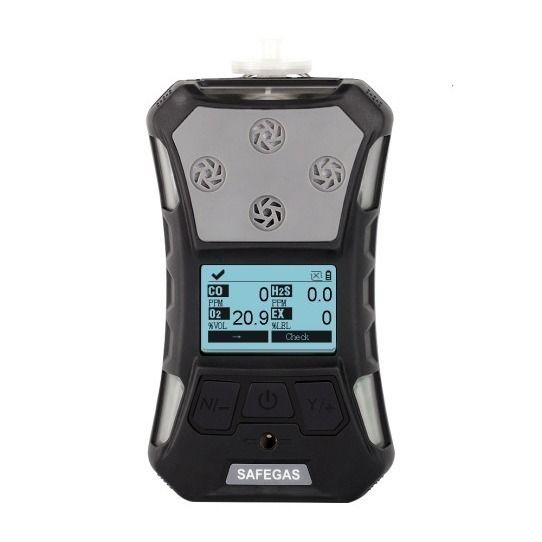 IECEX/ATEX/EMC Certified Portable Multi Gas Detector IP67 Water & Dust Resistant